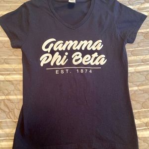 Gamma phi Beta V-neck tee